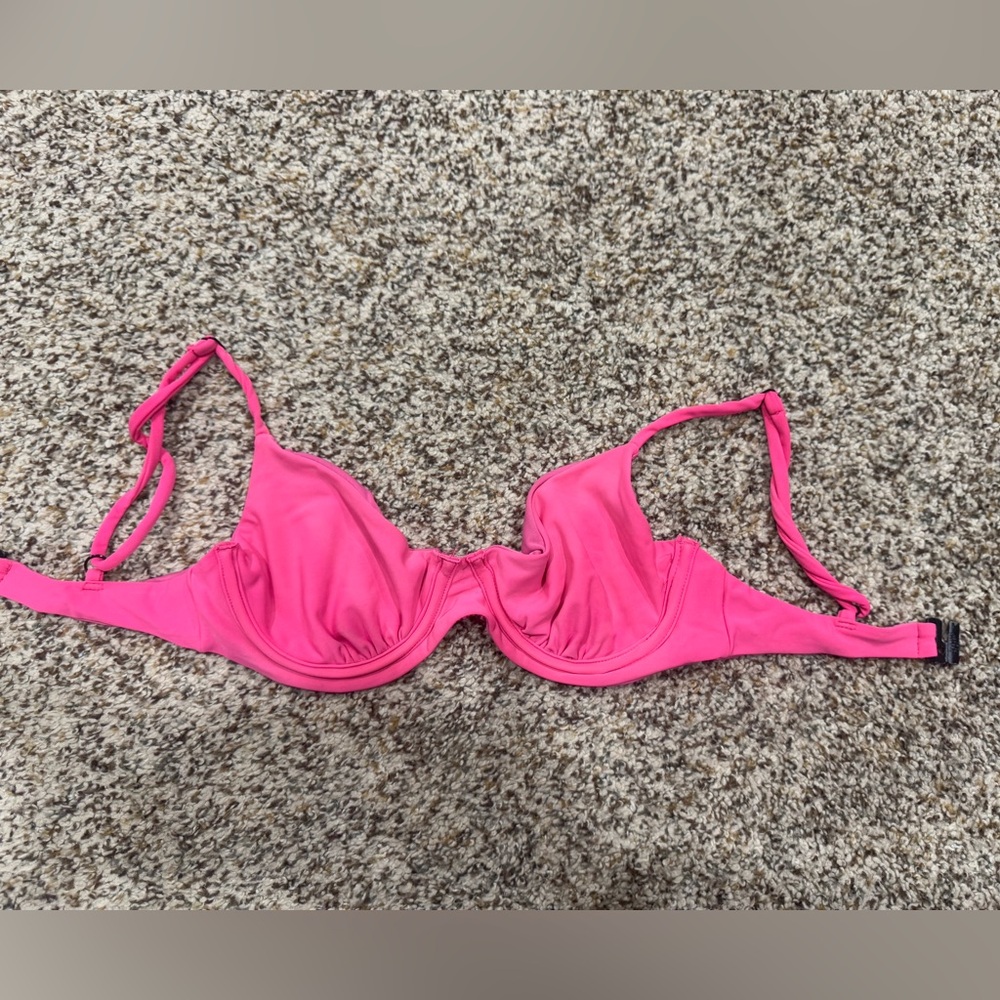 Isidora The Label Pia Top, Underwire Unlined Swim Top, Bright Pink View 3